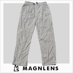 MAGNLENS Pants Womens Extra Small Beige Jogger Reflective‎ Accents Windbreaker